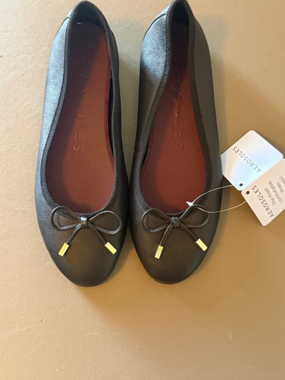 Aerosoles Black Ballet Flats (New With Tags) size 6.5